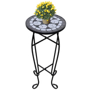 Tavolino Piante Modello Mosaico Bianco e Nero cod mxl 77158