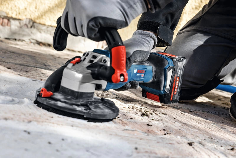 Bosch GBR 18V-15 S – Levigatrice per Calcestruzzo 18 V, 125 mm, brushless, naked