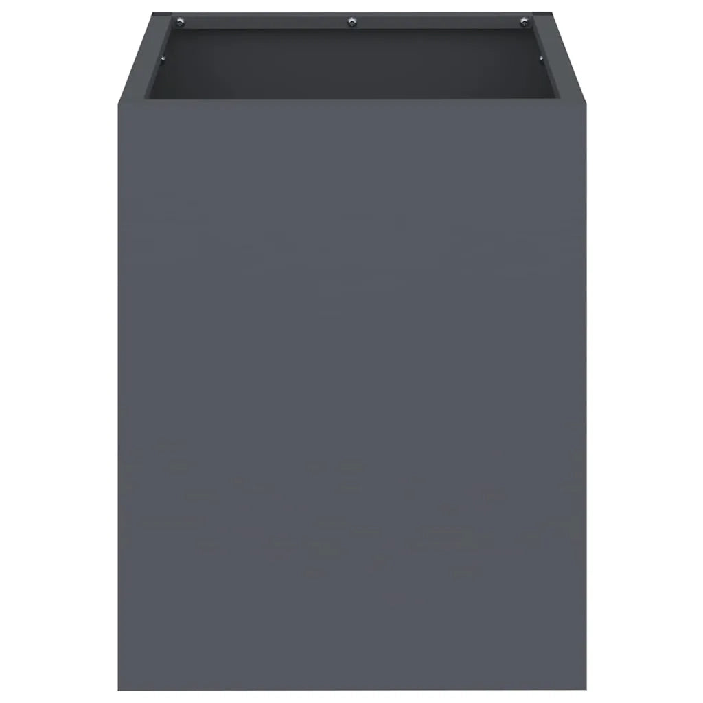 Elegante fioriera da giardino in stile industriale 32 x 32 x 40 cm per esterni stile moderno acciaio antracite 02_0052455