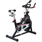 Bicicletta Statica con Volano 8 kg LCD Pulsimetro Sella e Manubrio Regolabili ¨C zephmum ¨C 103x48x115 cm Nero