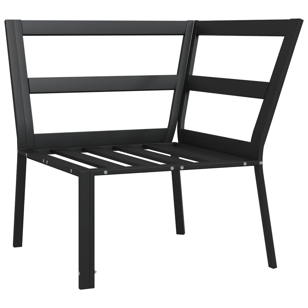 Sedia da patio-Sedia da Giardino con Cuscini Sabbia 76x76x79 cm Acciaio