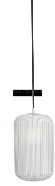 CARMEN-2 B Sospensione 1 luce vetro Bianco attacco E27 senza base d.25cm