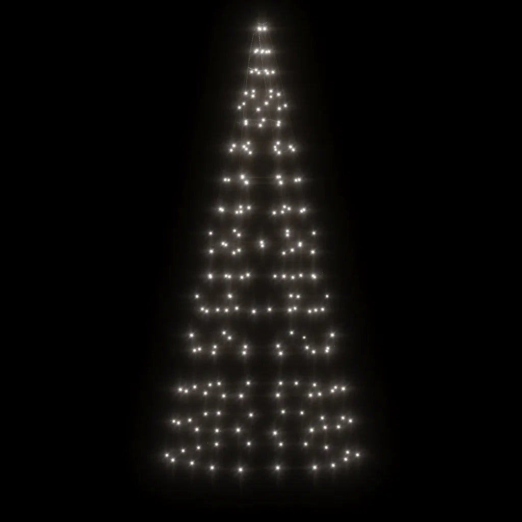 Albero di Natale a LED 200 LED Bianco Freddo 180 cm 358109