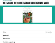 Accessori per bicicletta Rieten - Accessori per bicicletta Voormand - Accessori per bicicletta per animali - Accessori per bicicletta acqua resistente - Accessori per bicicletta 30*25cm - Facile da installare