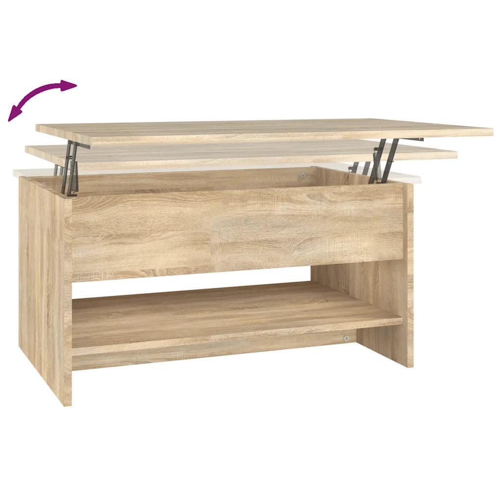 Tavolino da Salotto Rovere Sonoma 80x50x40 cm Legno Multistrato 809659