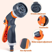 Spazzolatrice a schiuma per tubi - 8 posizioni - pistola per schiuma per tubi - con adattatore - doccia per auto - pistola a schiuma per tubi - per uso esterno - per il bagno dei cani