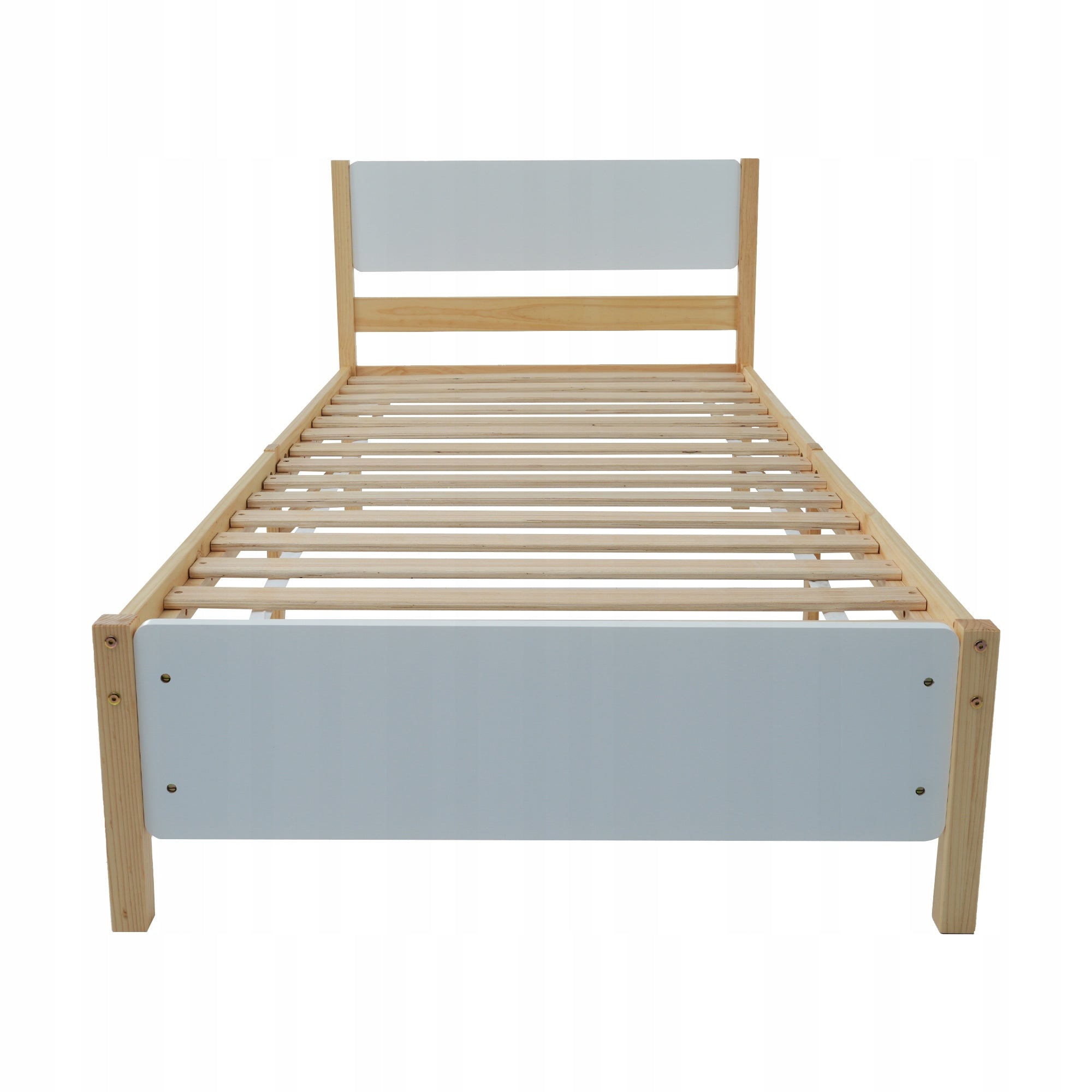 Letto in legno 90x200 - Xylo - Bianco naturale