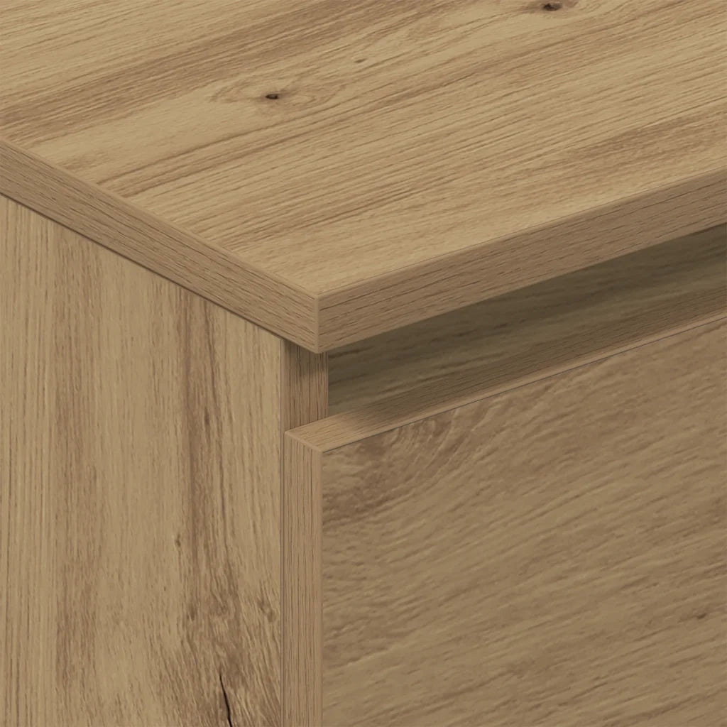 vidaXL Credenza Rovere Artigianale 60x35x98,5 cm in Legno Multistrato