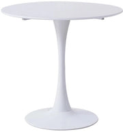 Tavolo da Cucina - Tavolo da Pranzo - Tavolo per Balcone - Tavolo da Pranzo Rond - Tavolo da Cucina - 80cm - Bianco - Moderno