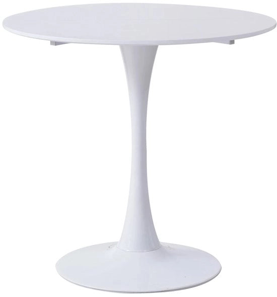 Tavolo da Cucina - Tavolo da Pranzo - Tavolo per Balcone - Tavolo da Pranzo Rond - Tavolo da Cucina - 80cm - Bianco - Moderno