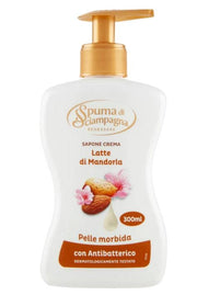 SPUMA DI SCIAMPAGNA SAPONE IN CREMA 300ML ARGAN E PATHCOULI E ANTIBATTERICO