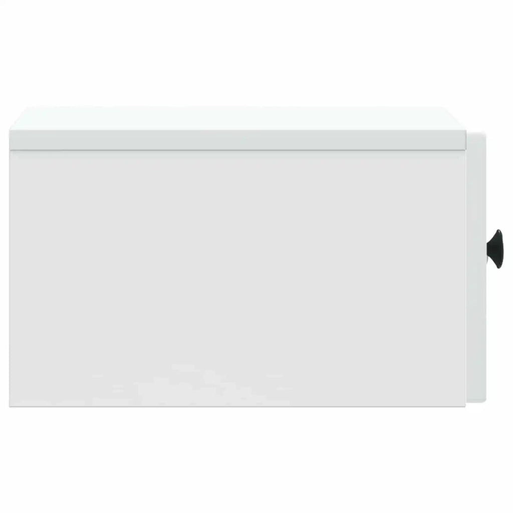 Mobiletto da notte a muro con cassetto Bianco 33 x 34,5 x 20 cm 897915