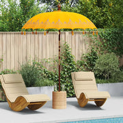 Parasol Balinese Giallo 180-190 cm Cotone, legno massello