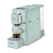 Polti coffea s15 macchina per caffè espresso a cialde, pratica elegante e compatta, colore verde, temperatura caffè regolabile