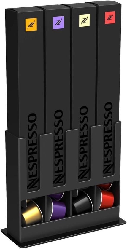 Dispensatore per 40 capsule Nespresso - con sistema di rilascio rapido - formato compatto