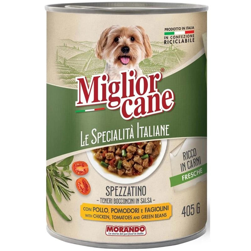 MIGLIOR CANE BOCCONCINI DA 405 GR POLLO POMODORI E FAGIOLINI