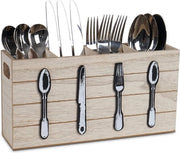 Organizzatore per utensili da cucina, contenitore per posizionare forchette, cucchiai, coltelli, grande