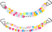Regalo di accessori per scarpe in colori arcobaleno - 2 pezzi - per donne - accessori DIY trendy - catene per gioielli