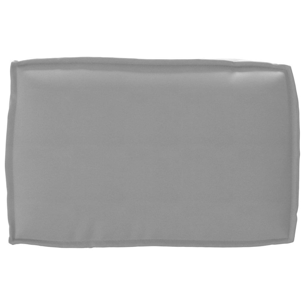 Cuscino per Pallet per Schienale Grigio 60x40x12 cm Tessuto Oxford