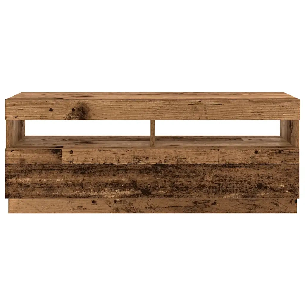 vidaXL Mobile Porta TV con LED Legno Antico 300x35x40 cm Truciolato