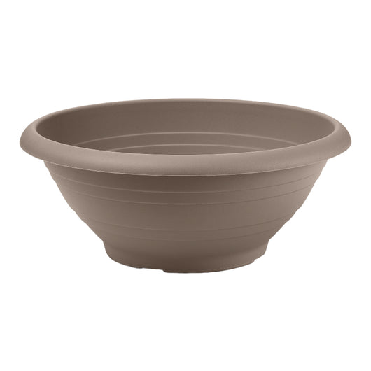CIOTOLA CAMPANA diam. 25 in plastica VASO BASSO FOTO REALE Veca MADE IN ITALY Color: AVANA