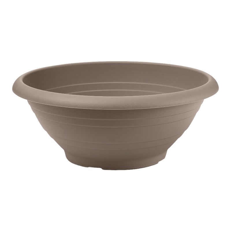 CIOTOLA CAMPANA diam. 35 in plastica VASO BASSO FOTO REALE Veca MADE IN ITALY Color: AVANA