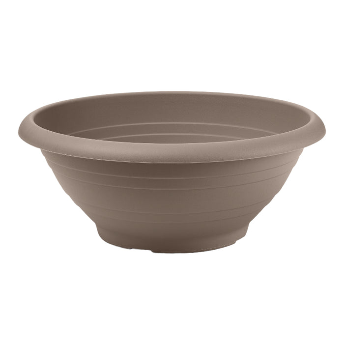 CIOTOLA CAMPANA diam. 35 in plastica VASO BASSO FOTO REALE Veca MADE IN ITALY Color: AVANA