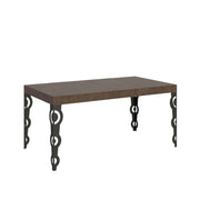 Tavolo allungabile 90X120/224 cm Karamay Premium Noce telaio Antracite