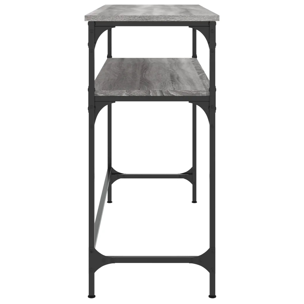 Tavolino Consolle-Tavolino da soggiorno-Tavolo Grigio Sonoma 100x35,5x75cm Legno Multistrato 567429