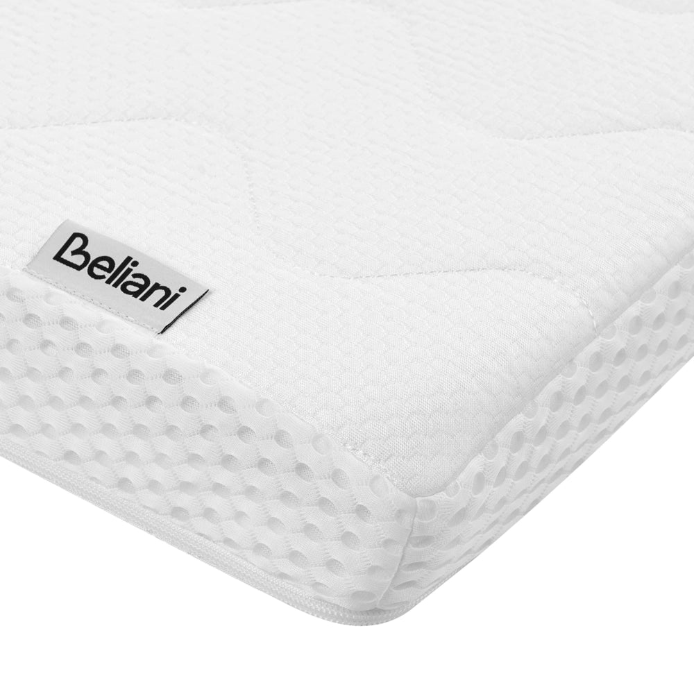 Coprimaterasso Topper in schiuma di gel bianco 120 x 200 cm comfort morbidezza