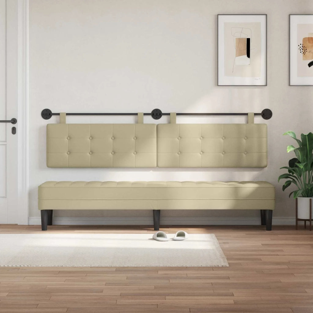 Testiera | Testata sospesa Crema Similpelle