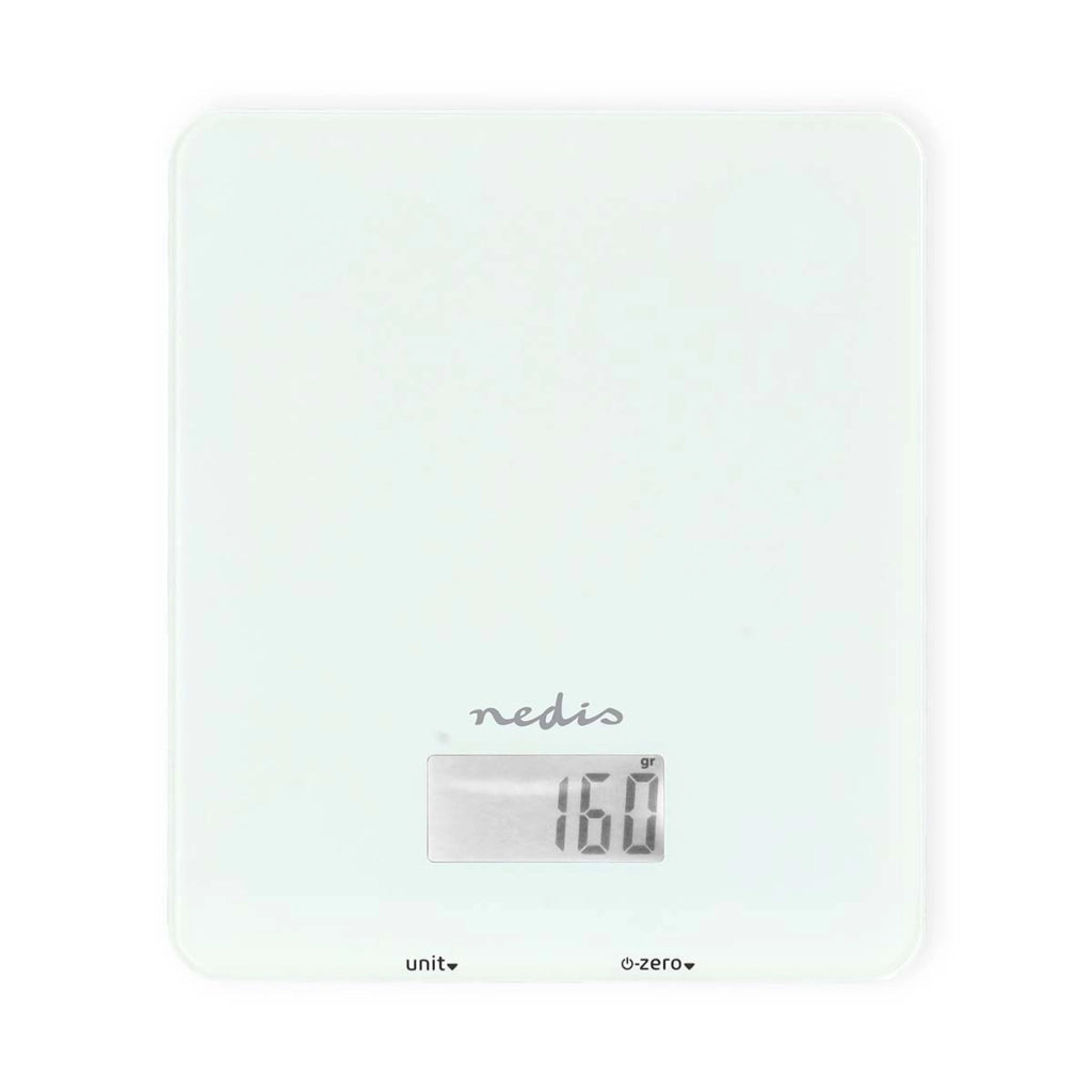 SmartLife Bilancia da cucina Bluetooth con display retroilluminato da 5 kg Bianco Nedis