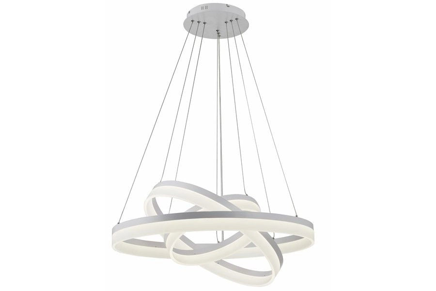 Lampada sospensione Cornelia LED 114W bianca Ø80 Reality