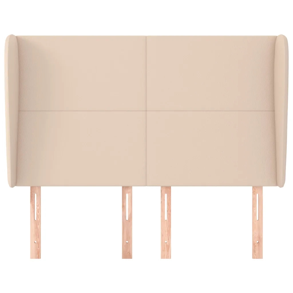 Testiera ad Orecchio Cappuccino 147x23x118/128 cm in Similpelle