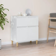 Credenza-Buffet-Armadio da cucina Bianca 60x35x70 cm in Legno Multistrato 157530