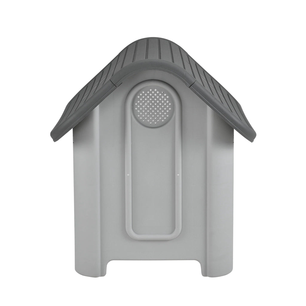 Cuccia in PVC con foro di ventilazione 75 x 59 x 66 cm grigio e nero 03_0007984