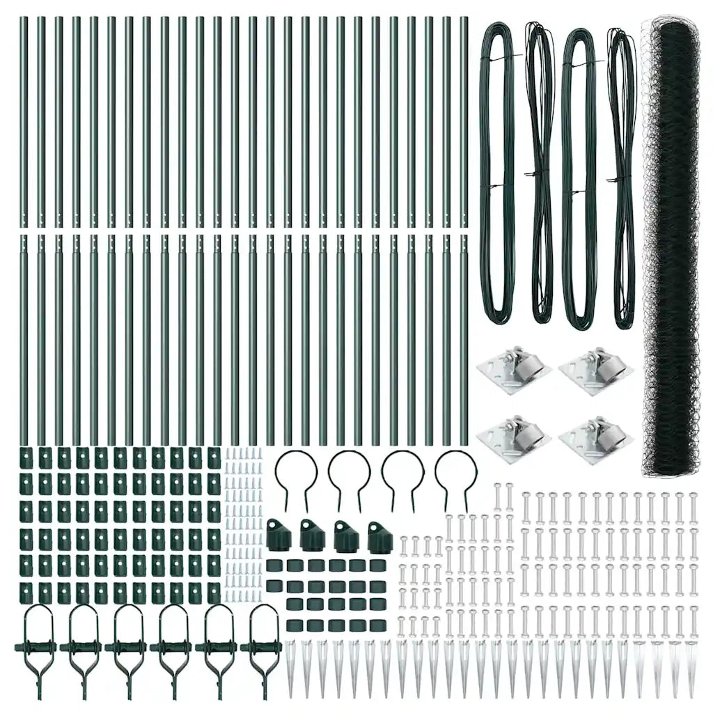 Palo della recinzione Verde 50 x 1,6 m (rete da 50 mm)