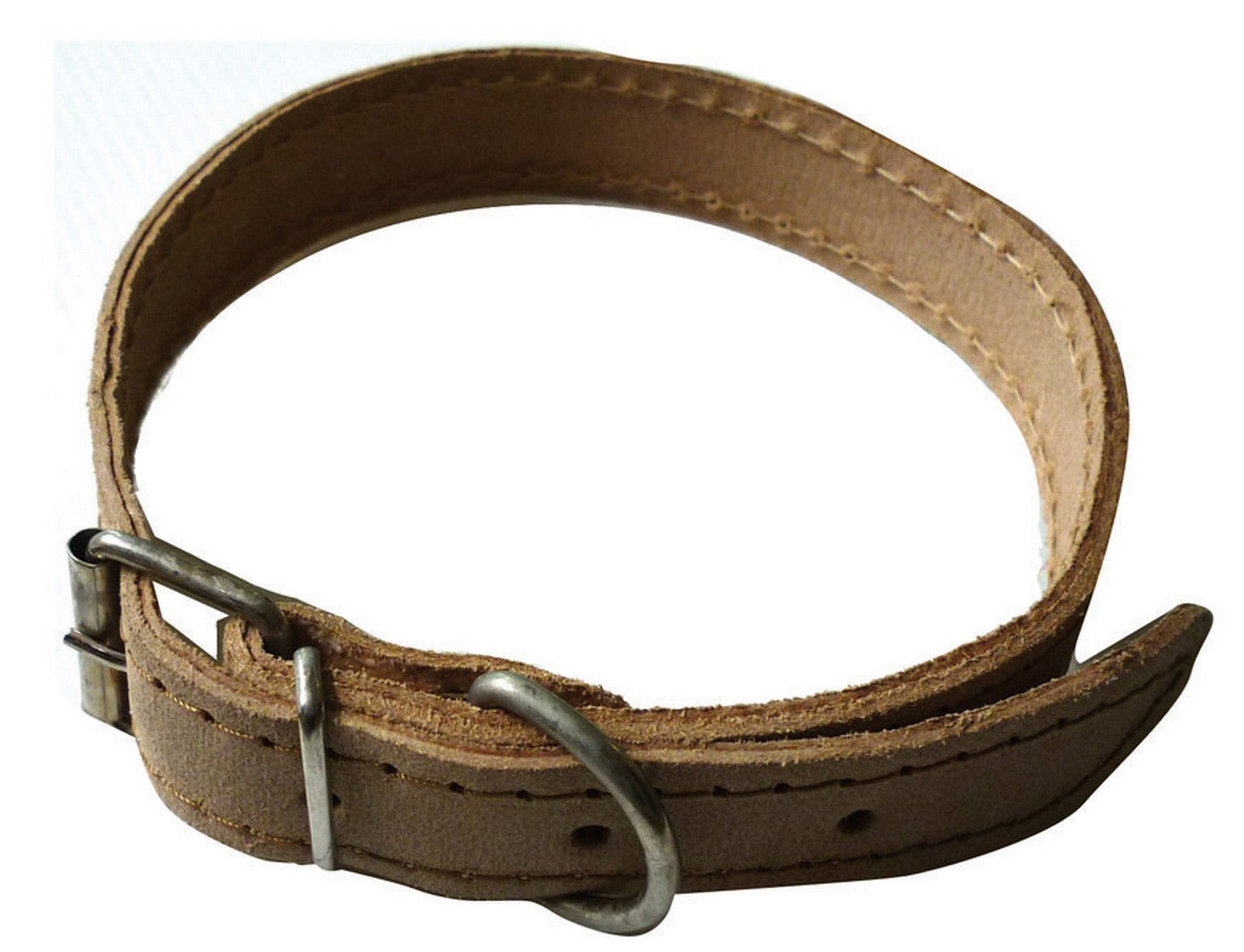 collare sfoderato in eurocuoio senza borchie mm 16x370 cod:ferx.96027