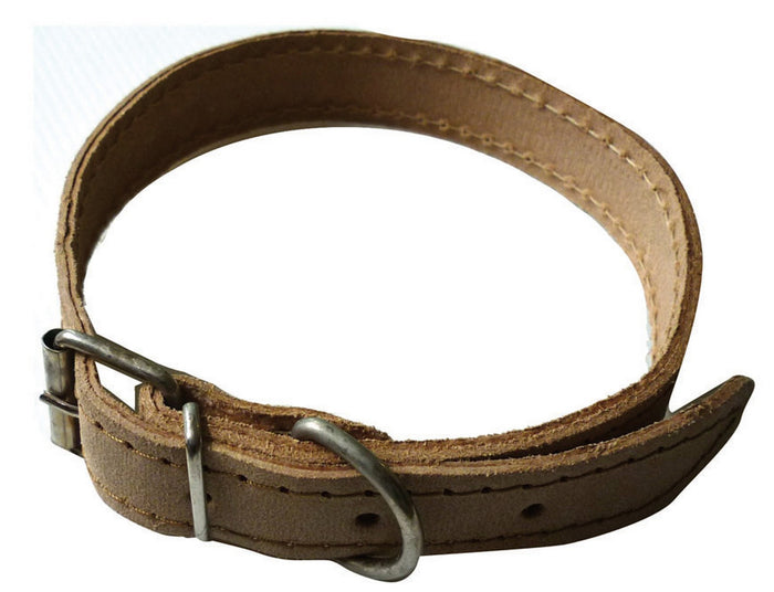 collare sfoderato in eurocuoio senza borchie mm 16x370 cod:ferx.96027