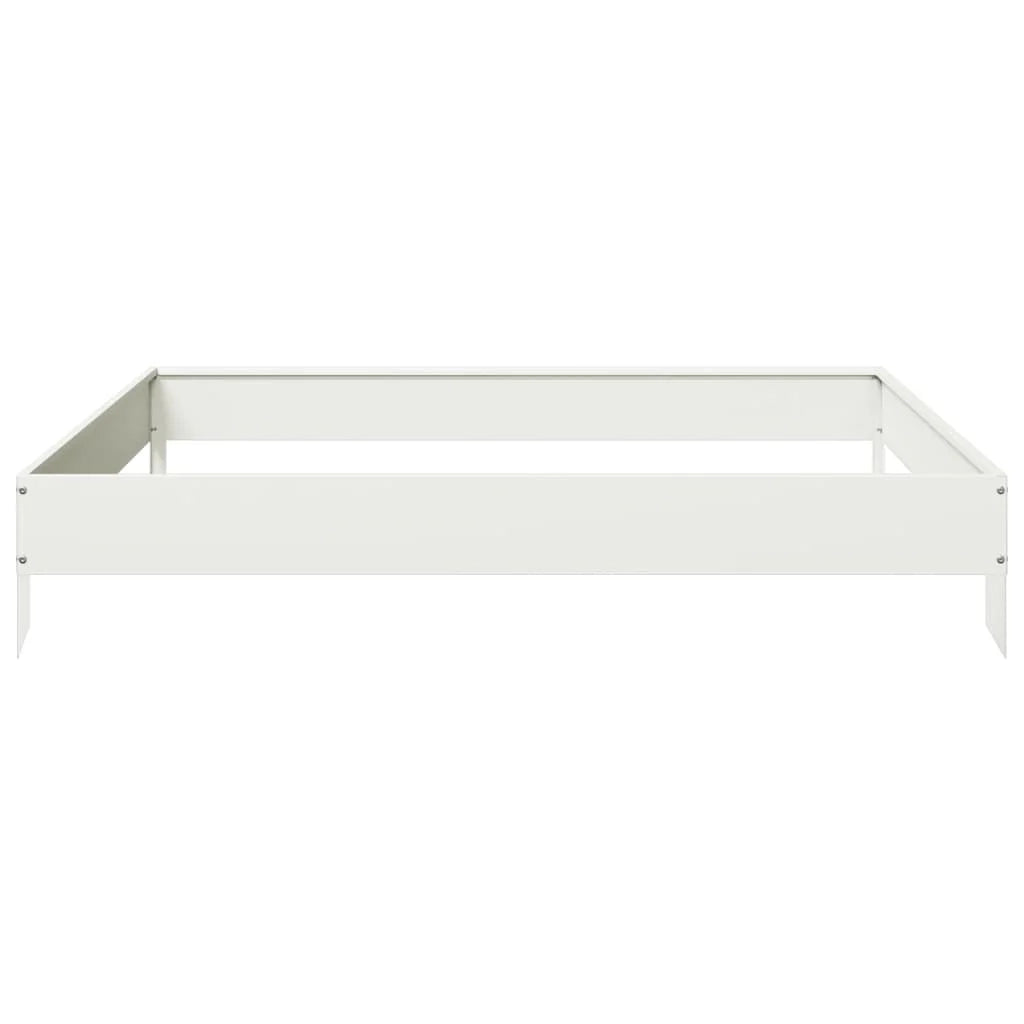 Fioriera rialzata per piante e fiori terrazza giardino 100 x 100 x 18,5 cm acciaio bianco 02_0039256