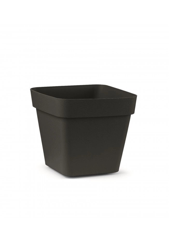 VASO CLEO QUADRATO IN PLASTICA CON RUOTE 40 CM VECA VARI COLORI Colore: Antracite