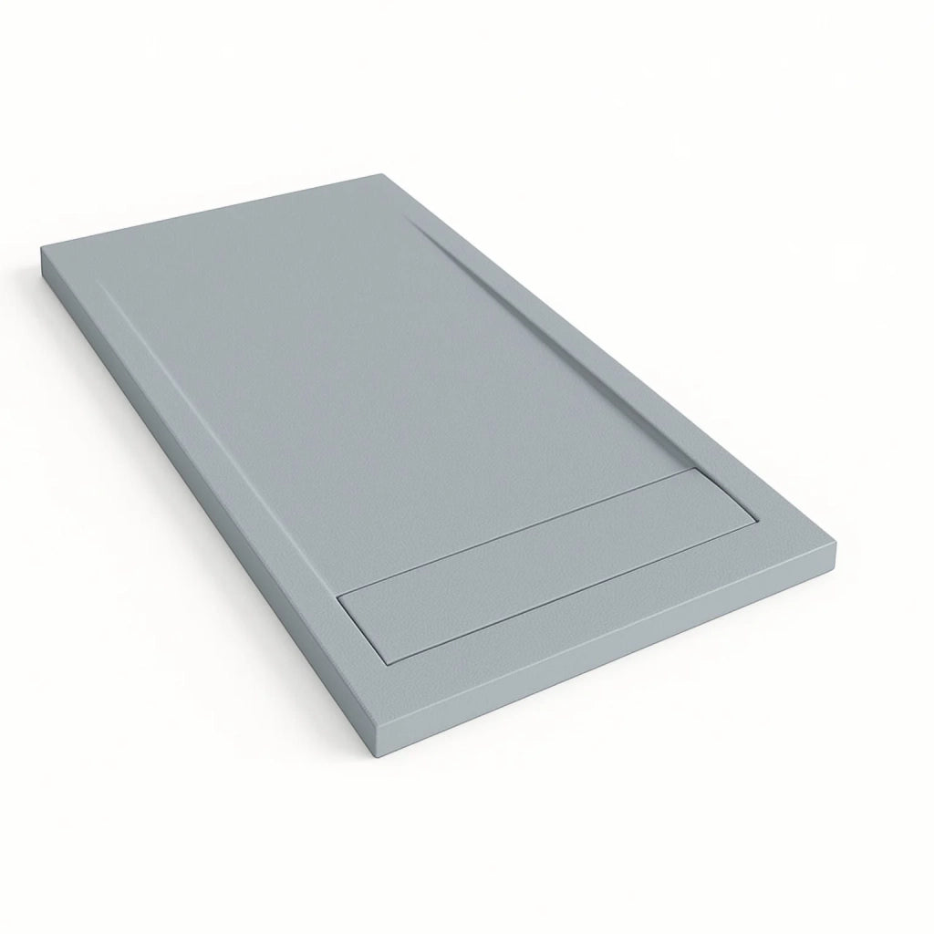 Piatto doccia Bidai con bordo 90X150 cm colore Grigio RAL 7040 griglia Grigio