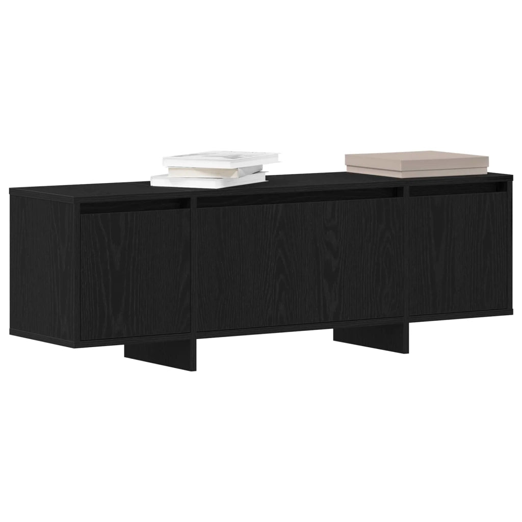 Mobile TV 120 x 30 x 40,5 cm Rovere Nero Legno ingegnerizzato 862709