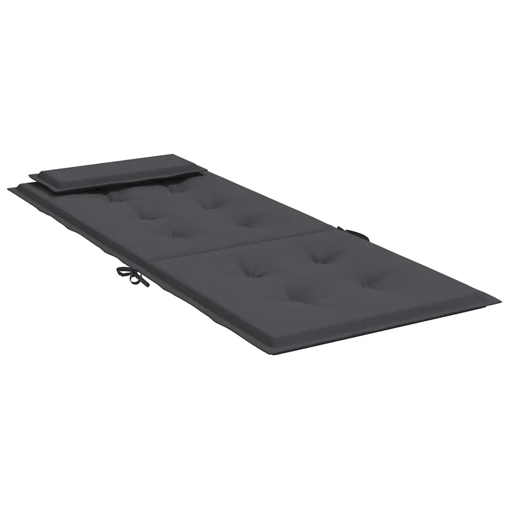 Cuscini per Sedia Schienale Alto 2 pz Antracite Tessuto Oxford