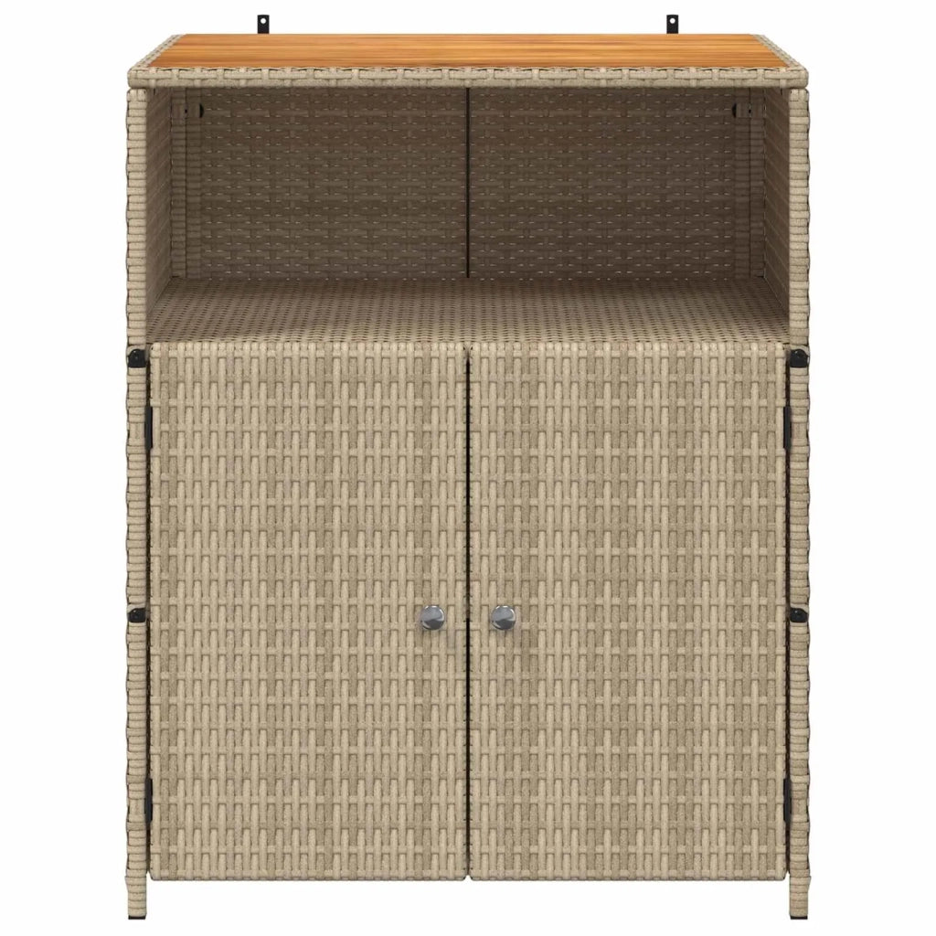 Armadietto Beige 70 x 50 x 87 cm Poliestere e Rattan Roly CFW3304300