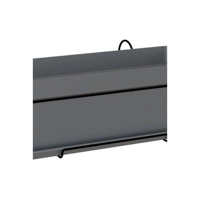 ARTEVASI - Kit fioriera capri 50cm v2 antracite 50.2 x 28.5 x h20.7 cm - 1.54l
