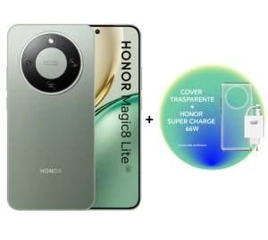 Honor magic 8 lite 8+512gb 6.79 5g green + x7 lite + tpu case ita - BRP-NX1M