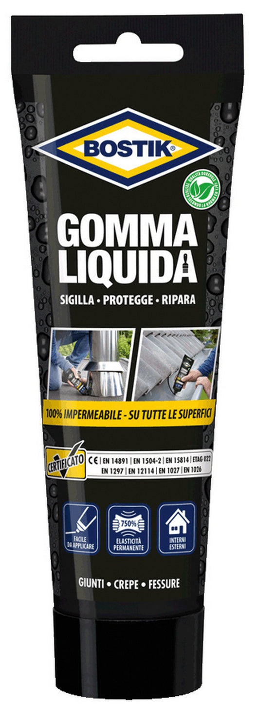 bostik gomma liquida impermeabile protegge e ripara tubo 250 gr cod:ferx.96037