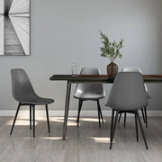 Sedie da Pranzo 4 pz Grigie in PP cod mxl 10424