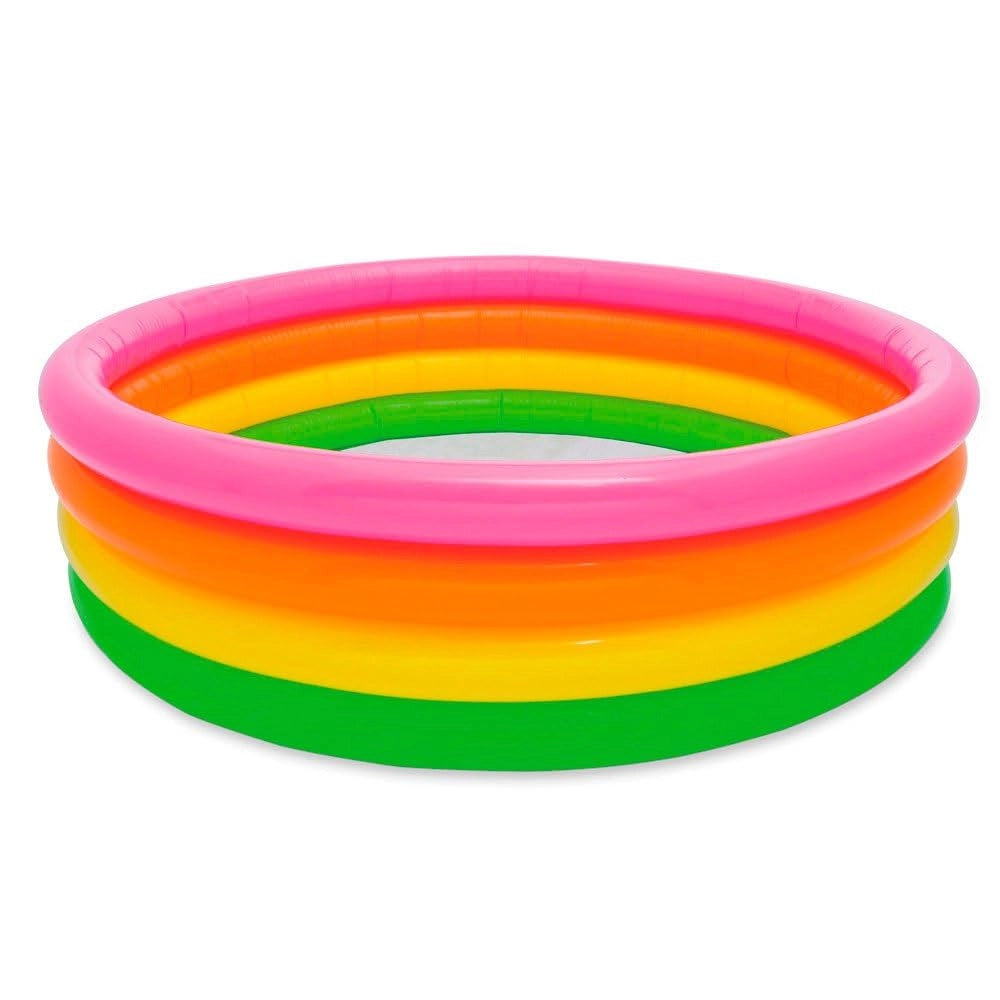 Piscina Gonfiabile Tonda 4 Anelli +3 Anni Ø 168 mm CMX46H. Peso 2,6 kg